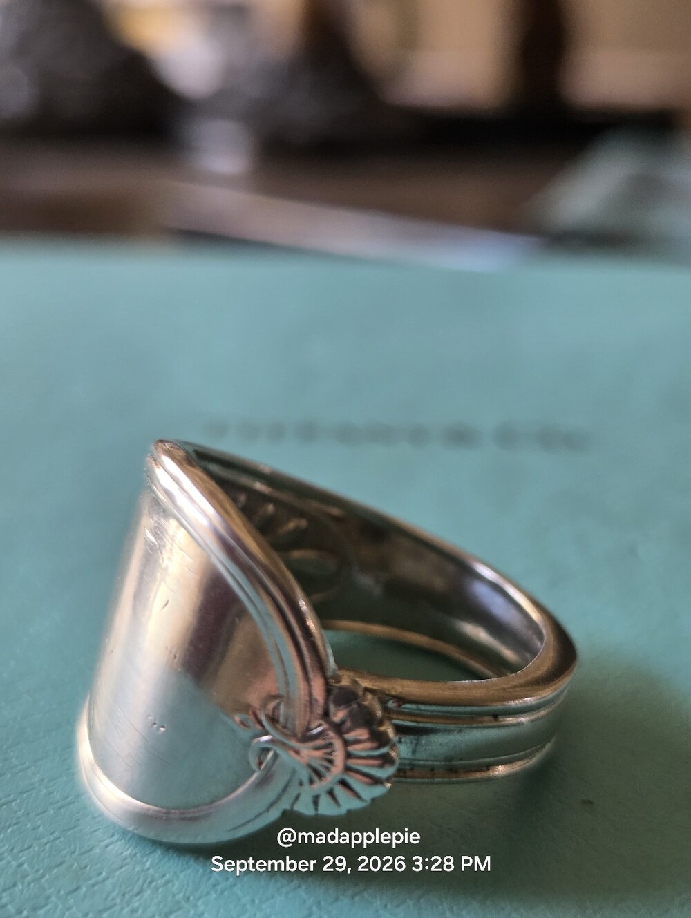 1867 Tiffany & Company/ John Polhamus Spoon Ring in Sterling Silver Luxury #47